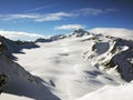 Winter on the wildspitze,austrian alps Royalty Free Stock Photo